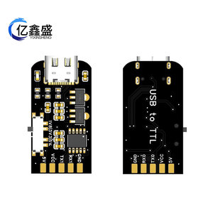 Yixinsheng บอร์ดแปลงสัญญาณรุ่น USB เป็น TTL, บอร์ดแปลงสัญญาณชนิด C 1.8V 3.3V ปรับแรงดันไฟฟ้าได้5V สำหรับไมโครคอนโทรลเลอร์ Arduino - Product Image 1