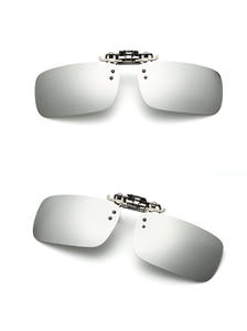 3サイズ偏光レンズを運転する近視ドライバー用金属カバークリップクリップ昼と夜の視力メガネサングラス - Product Image 6