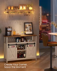 Buffet personnalisé SENYU avec rangements et étagères - Product Image 4
