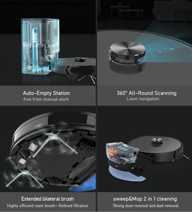 Smart Home Robot Vacuum Cleaner With 2-in-1 Water & Dust Cleaning Sweeping <b>Mopping</b> Hotel Use EU Compatible & Auto-Recharge - Product Image 6