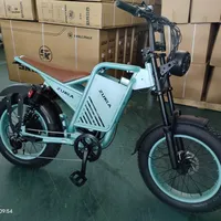 Vélo électrique 2025 Nouvelle énergie Moteur sans balais Longue autonomie Batterie au lithium rétro Harley Assistance électrique Pneus larges VTT Tout-terrain Frein à disque