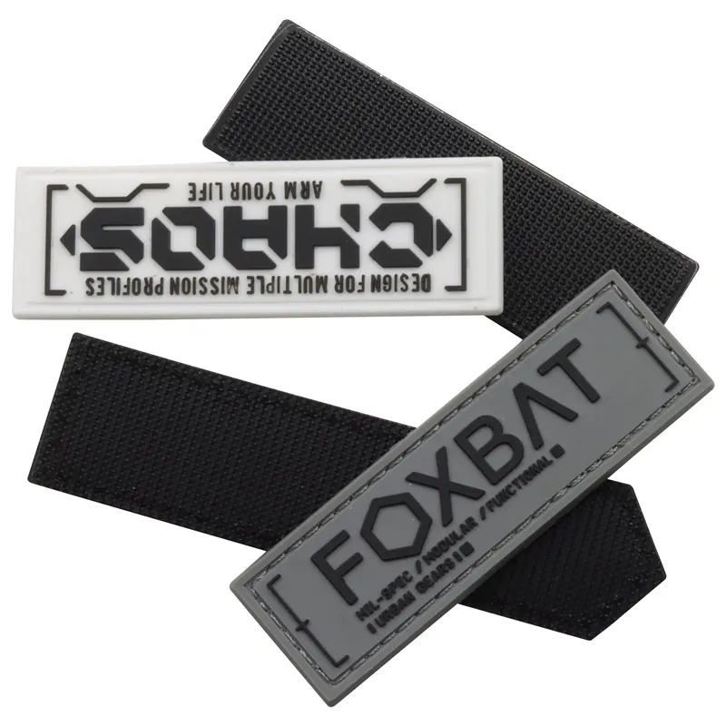 Personalized custom rubber patch 3D embossed badge PVC clothing label silicone patch