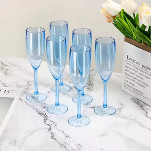 Verre à champagne en plastique de haute qualité 5oz avec une transparence et une couleur élevées pouvant être imprimées avec un logo - Product Image 1