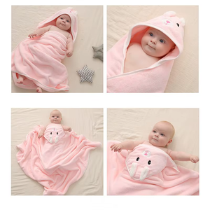 Serviette de Bain à Capuche en Microfibre pour Bébé, Personnalisée avec Personnage de Dessin Animé, Super Absorbante, Respirante, Séchage Rapide, Douce, Accessoires de Bain à Domicile – Vente en Gros - Product Image 1