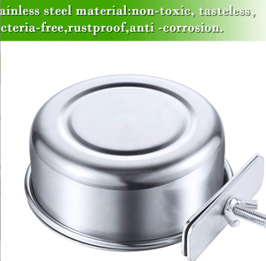 Thép không gỉ chim ăn món ăn ly chim trung chuyển kim loại thực phẩm nước Bát Pet lồng ly chủ cho chim - Product Image 5
