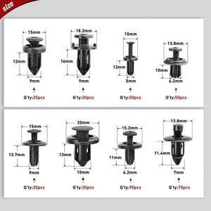 635 pièces/boîte, 24 types de clips de fixation en plastique pour voiture, ensemble de rivets de retenue à pousser pour carrosserie, pare-chocs, garnitures de porte et panneaux - Product Image 3
