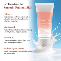 Masque facial peel-off en gros sous marque privée, raffermissant, hydratant, au collagène, crème enveloppante, vitamine C, niacinamide, blanchissant