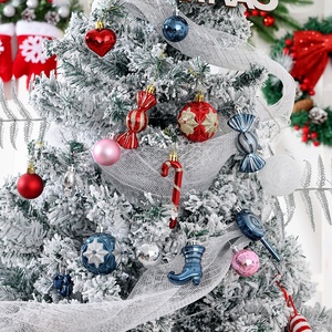 Set Ornamen Pohon Natal Grosir, Bola-bola Hias, Permen Lollipop, Dekorasi Gantung untuk Dekorasi Rumah, Pesta, dan Acara Liburan - Product Image 4