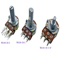 Potentiomètre rotatif double unité RK163G 16MM 10k Lin