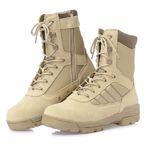 Botas tácticas DFS11 de cuero negro estilo desierto - Product Image 6