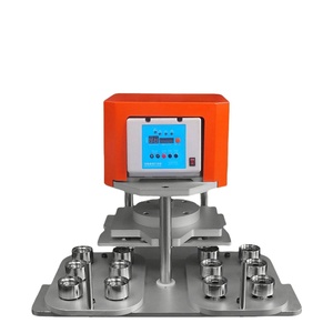 Machine à badges électrique 6-en-1, presse rotative avec moules ronds interchangeables, machine à badges rapide et efficace - Product Image 1