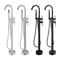 Robinet mélangeur chaud-froid salle de bains, fabricant chinois, robinet de baignoire romaine sur pied
