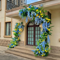 DIY Event-Szenendekoration Set Gemischte Künstliche Blumen Simulierte Blätter für Bühnenfotografie