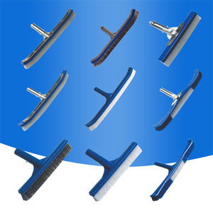 Equipo de <span class=keywords><strong>piscina</strong></span>, accesorios de <span class=keywords><strong>piscina</strong></span>, herramienta de <span class=keywords><strong>limpieza</strong></span>, cepillo de pared, mango de cepillo de <span class=keywords><strong>algas</strong></span> de acero - Product Image 6