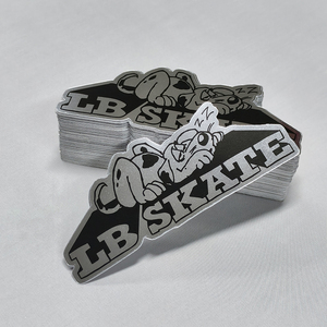 Autocollant personnalisé en vinyle imperméable et durable, effet miroir argenté, résistant aux intempéries, brillant, en PET découpé sur mesure, étiquette logo personnalisée - Product Image 3