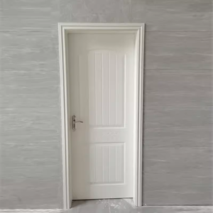 Porte Interne per Camera da Letto in Legno Massello di Alta Qualità, Verniciate di Bianco, Colore Personalizzabile, Design Moderno, Porte a Battente per Supermercati e Ville - Product Image 4