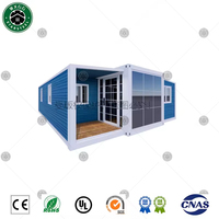 Maison préfabriquée modulaire extensible 2, 3, 4, 5 chambres, unité d'habitation détachable, maison portable pour bureau mobile