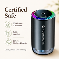 Diffuseur d'arômes pour voiture avec projection d'étoiles, 3 modes, sans alcool, sans danger pour les bébés, certifié RoHS ISO9001, vente en gros OEM