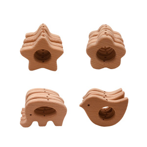 Massaggiagengive Naturale a Forma di Animale Carino in Legno Massello Puro per Sollievo Dolori Gengivali e Cura Orale del Neonato - Product Image 3