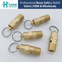 Soupape de sécurité en laiton NPT 1/4'' pour compresseur d'air, soupape de décharge de pression pour réservoir d'air et systèmes pneumatiques