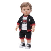 Poupée Reborn Bébé Parlante Personnalisable avec Vêtements, Silicone Réaliste Corps Entier Doux Garçon Nouveau-né, Jouet pour Nourrisson avec Fonction Sonore Ultra-Réaliste