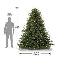 JIN PENG Großhandel 2,3m Künstlicher Weihnachtsbaum mit Beleuchtung Hochwertig für Heim- und Feiertagsdekoration
