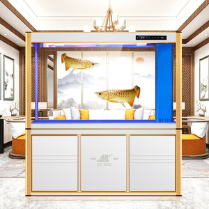 Promotion : Grand Aquarium Aquaponique Moderne Écologique avec Pompes à Air et <span class=keywords><strong>Filtration</strong></span> 300L, en <span class=keywords><strong>Verre</strong></span> <span class=keywords><strong>de</strong></span> Haute Qualité, Design Droit et Courbé pour un Intérieur Élégant - Product Image 2