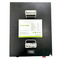 Batterie au lithium de grande capacité 51.2V Lifepo4 Solution de stockage d'énergie domestique à haut rendement