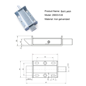Industrial Equipment Chassis Cabinet Retractable Impact Lock Galvanized Iron Spring Automatic <strong>Door</strong> Lock Bolt <strong>Finger</strong> Pull <strong>Slam</strong> - Product Image 6