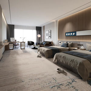 Muebles de Cama Modernos y Ecológicos de Madera Maciza Duradera, Personalizados para Hoteles Cinco Estrellas, Conjuntos Comerciales para Dormitorios y Salas de Estar - Product Image 1