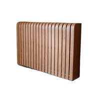Grille de radiateur moderne en MDF, grande, marron, peinte, en bois, réglable, pour la maison