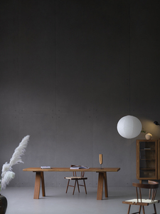 Mesa de Comedor Grande de Madera Maciza de Teca de Myanmar, Estilo Wabi-Sabi, para Muebles de Hogar en el Comedor y Sala de Estar - Product Image 6