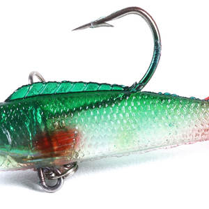 Appât souple en plomb pour la pêche, leurre pour attraper des poissons, nageur, disponible en cinq couleurs, 7CM, vente en gros - Product Image 4