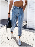 Pantalones de chándal informales para mujer, pantalón harén rasgado y ligero, Verano