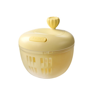 Xinzao Vegetable Fruit Dehydrator Manual Salad Spinner Double Layer Drain Basket <b>Plastic</b> <b>Kitchen</b> Washer - Product Image 2