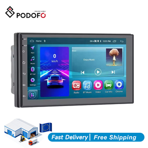Radio de Auto Podofo 2+64GB 7" Doble DIN, Estéreo para Auto Android, Autoradio con Carplay, Android Auto, GPS, WIFI, BT, FM, RDS, Compatible con Cámara AHD - Product Image 1
