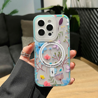 YIRONG Coque de téléphone 2 en 1 avec charge magnétique sans fil, TPU, avec porte-cartes, étanche et antichoc pour 16 PRO MAX