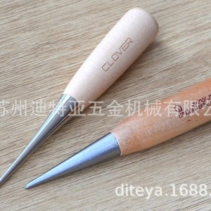 Clover Japanese Handmade Wood And Steel Awl 50mm Length Tip Shape For Carpentry <b>Leather</b> Punch <b>Tools</b> - Product Image 4