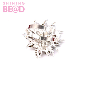 Portatovaglioli <span class=keywords><strong>fiore</strong></span> portatovaglioli in cristallo con strass in lega di spago per matrimonio compleanno cena di natale - Product Image 5