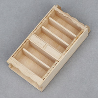 Mini vitrine de salon en bois pour maison de poupée de vitrine de meubles classiques