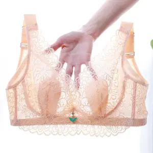 Anti nipple ultra-thin full cup large size underwear gathered sexy lingerie plus size bra comfort bra high quality bra