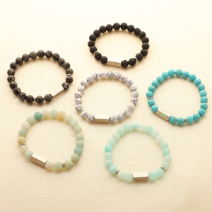 Bán Buôn Tự Nhiên Amazonite Đá Đính Cườm Vòng Đeo Tay <span class=keywords><strong>Bangle</strong></span> Chữa Bệnh 8Mm Pha Lê Đá Quý Đá Vòng Hạt Vòng Đeo Tay Cho Nam Giới Phụ Nữ - Product Image 2