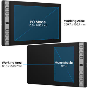 Huion H1061P tarafından desteklenmektedir PenTech 3.0 8 programlanabilir basın tuşları çizim dijital Tableta Grafica için tasarımcı - Product Image 4