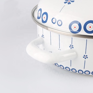 Casserole peu profonde coréenne <span class=keywords><strong>en</strong></span> émail avec poignée et couvercle <span class=keywords><strong>en</strong></span> verre 16/<span class=keywords><strong>18</strong></span>/20/22/24/26cm Ollas De Peltre Pewter - Product Image 5