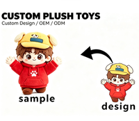 Peluche garçon personnalisée, personnage de dessin animé mignon, poupée en peluche douce, idéale pour cadeau d'entreprise, mascotte de marque, jouet en peluche garçon sur mesure