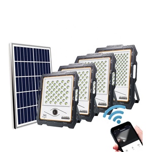 Manufacture Ip67 Smart Wifi <b>Solar</b> Flood Lights Fitted With CCTV <b>Cameras</b> - Product Image 1
