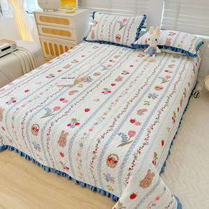 <span class=keywords><strong>Copriletto</strong></span> stampato floreale morbido traspirante di alta qualità <span class=keywords><strong>copriletto</strong></span> <span class=keywords><strong>singolo</strong></span>/Queen/King Size + 2 pezzi di lenzuola federa - Product Image 2