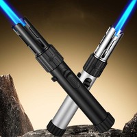Nouveau briquet à Charge directe coupe-vent allumeur gonflable puissant briquet torche à flamme bleue
