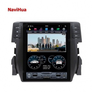 Autoradio GPS Navihua Android 10,4 pouces, lecteur DVD de voiture, style Tesla pour Honda Civic 2016 - Product Image 6