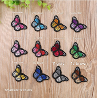 Patchs brodés papillon mignons à thermocoller pour réparation de vêtements, patchs décoratifs pour vestes, jeans, sacs